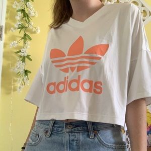 Adidas baseball crop top